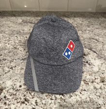 DOMINOS GEAR BASEBALL EMPLOYEE CAP HAT GRAY REFLECTIVE ONE SIZE ADJUSTABLE