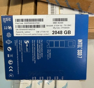 Intel 760p Series SSDPEKKW020T8 2.0TB NVMe M.2 SSD Solid State