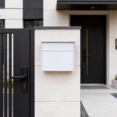 Wall Mount Mailbox for House Outside, Anti-Theft Locking Mailbox, Weatherproof M