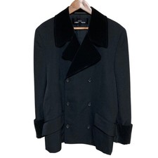 tricot COMME des GARCONS AD1992 Velvet Panel Tailored Jacket M Black Women USED