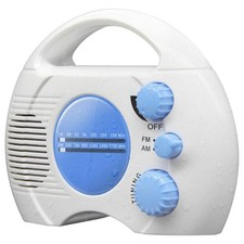⁺Waterproof Shower Radio Wireless Portable Radio Am/FM Wall Hanging Radio For