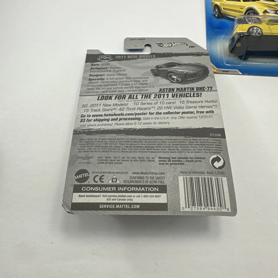 Hot Wheels 2009-2011 Lot of 7 1:64 2 Mustang Shelby Firebird Muscle Mania + - Image 3 of 4