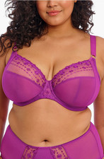 72 Elomi EL8900 Matilda Full Figure Underwire Plunge Bra Size US 44DDD - UK 44E