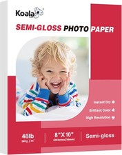 Semi Gloss Photo Paper 8X10 In 48LB 100 Sheets Semi Glossy Paper Inkjet Laser