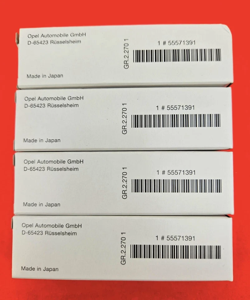 4X Originales Opel Bujías Vectra C, Signum, SAAB 9-3 - 2.0 Turbo - 55571391 - Imagen 2 de 3