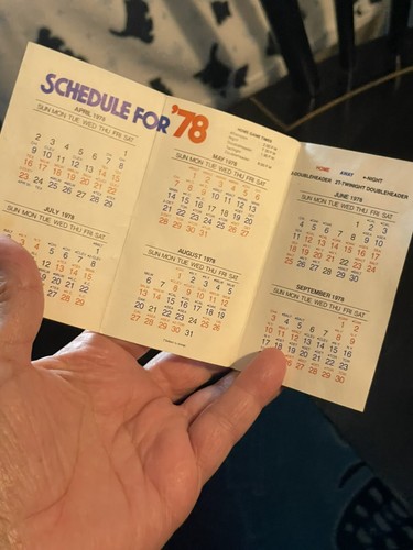 1978 Boston Red Sox Pocket Schedule - Picture 3 of 7