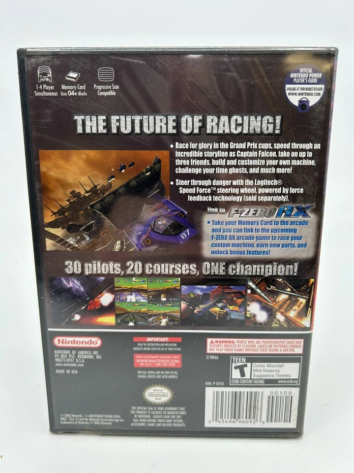 F-Zero GX Nintendo GameCube 2003 Future of Racing Video Game Sealed NEW - Image 2 of 3