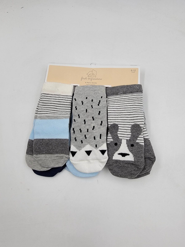 First Impressions 6-Pk. Crew Socks Baby Boys 6-12Mos Multi - Picture 2 of 16