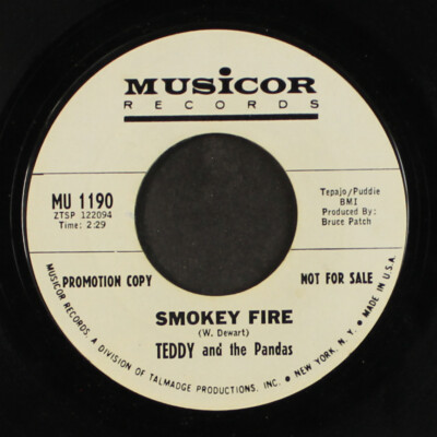TEDDY & PANDAS: we can't go on this way / smokey fire MUSICOR 7'' Single 45 RPM