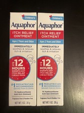 2 Aquaphor Children's Itch Relief Ointment - 1 Oz each Exp 05/26