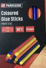 Parkside Coloured Glue Sticks PNKPZ 3 B2 - 20 Pack - BUY 2 PACK GET 1 PACK FREE 0.30 per stick