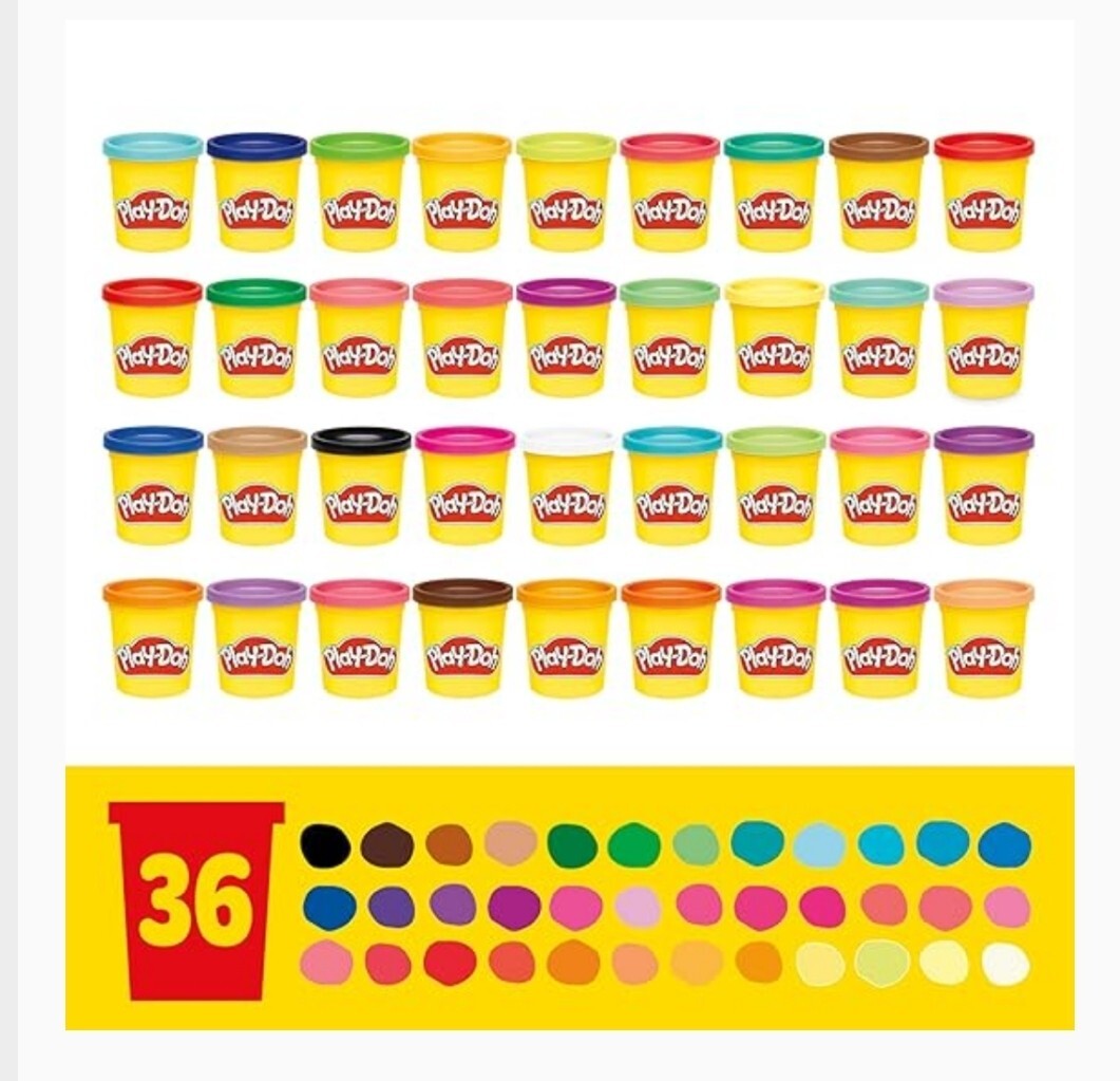 Play Doh 36834F01 Modeling Compound 36-Pack Case of Colors