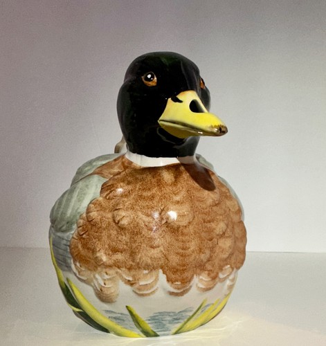 Rare Staffordshire Ceramics Hand Painted MALLARD Teapot England - Picture 5 of 8