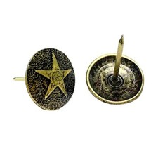 Upholstery Tacks, Furniture Upholstery Nails for 150 PCS Dark Antique Brass