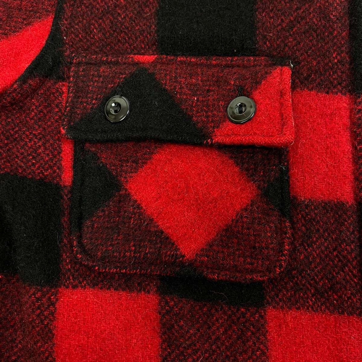 VTG 60s Sears Sportswear BUFFALO PLAID Wool Zip Up Hunting VTG 60s Sears Sportswear BUFFALO PLAID Wool Zip Up Hunting