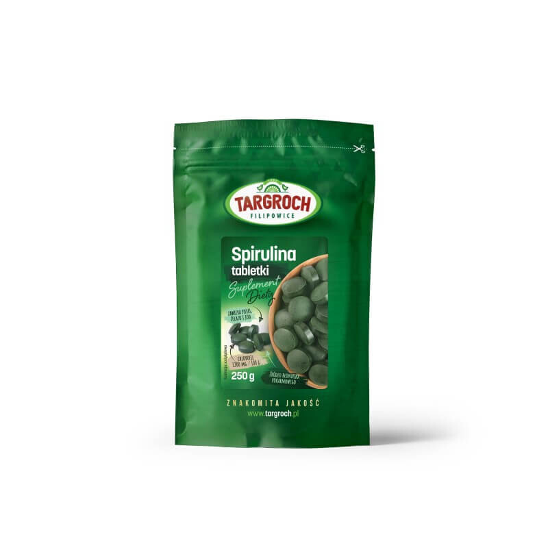 Spirulina tablets 250mg Dietary supplement 250g Targroch