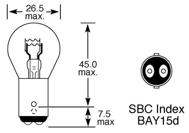 2000-2006, 2008-2009, 2012-2018 Ford Focus Brake Light Bulb Wagner 00-06, 08-09, 12-18 Ford Brake Light Bulb 2003
