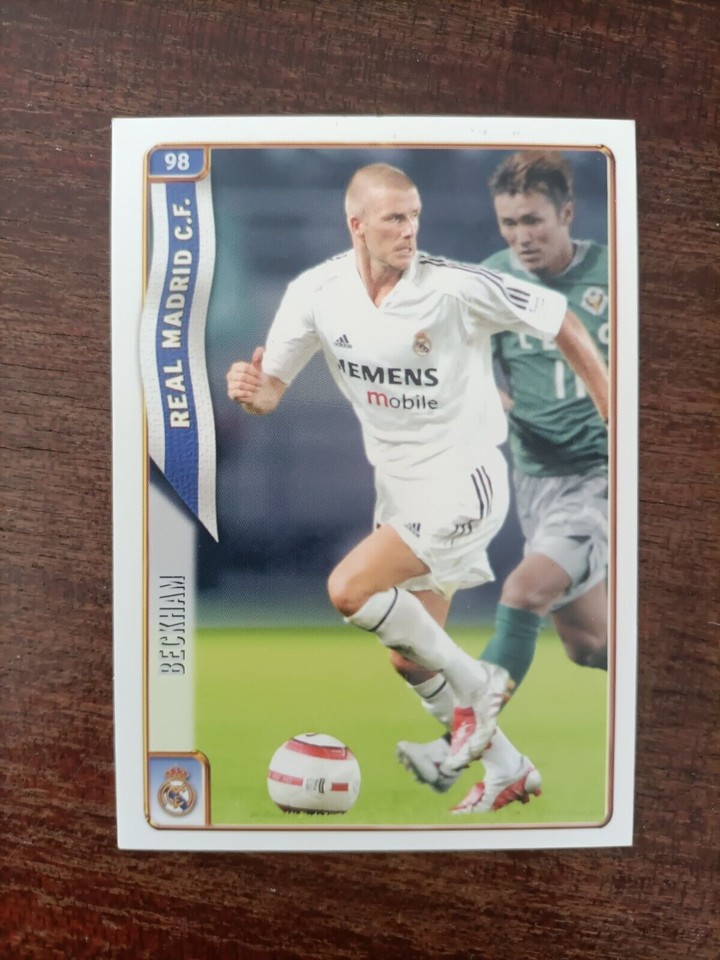 Carte De Collection David Beckham Mundicromo 2005-06 #44 Real Madrid La Liga