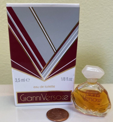 Vtg Original Versace Gianni Versace EAU de Toilette 1/8 oz Miniature Mini 1981