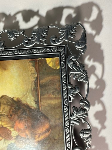 Malden International Designs Pewter Floral Leaf Metal Picture Frame 5 x 7 - Picture 4 of 23
