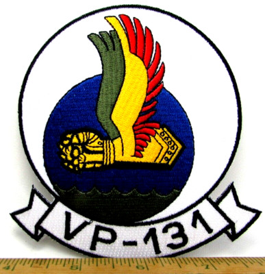 Vintage VP 131 Bombing Squad Jacket Patch Whidbey Island Oak Harbor WA US Navy