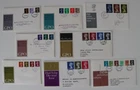 GB 1967 1968 Definitive 1969 1970 1977 High Value 1980 New V.  FDI FDC Cover x 8
