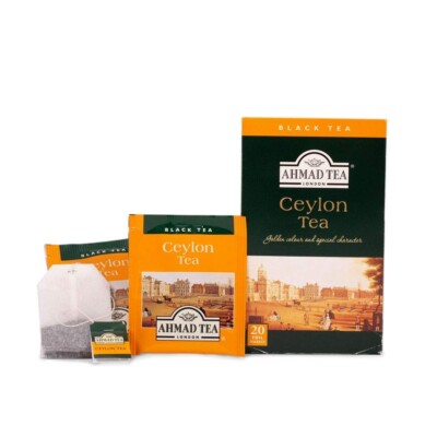Ahmad Black Tea Ceylon 20 Tea Bags Caffeinated Aromatic Rich Taste Flavor
