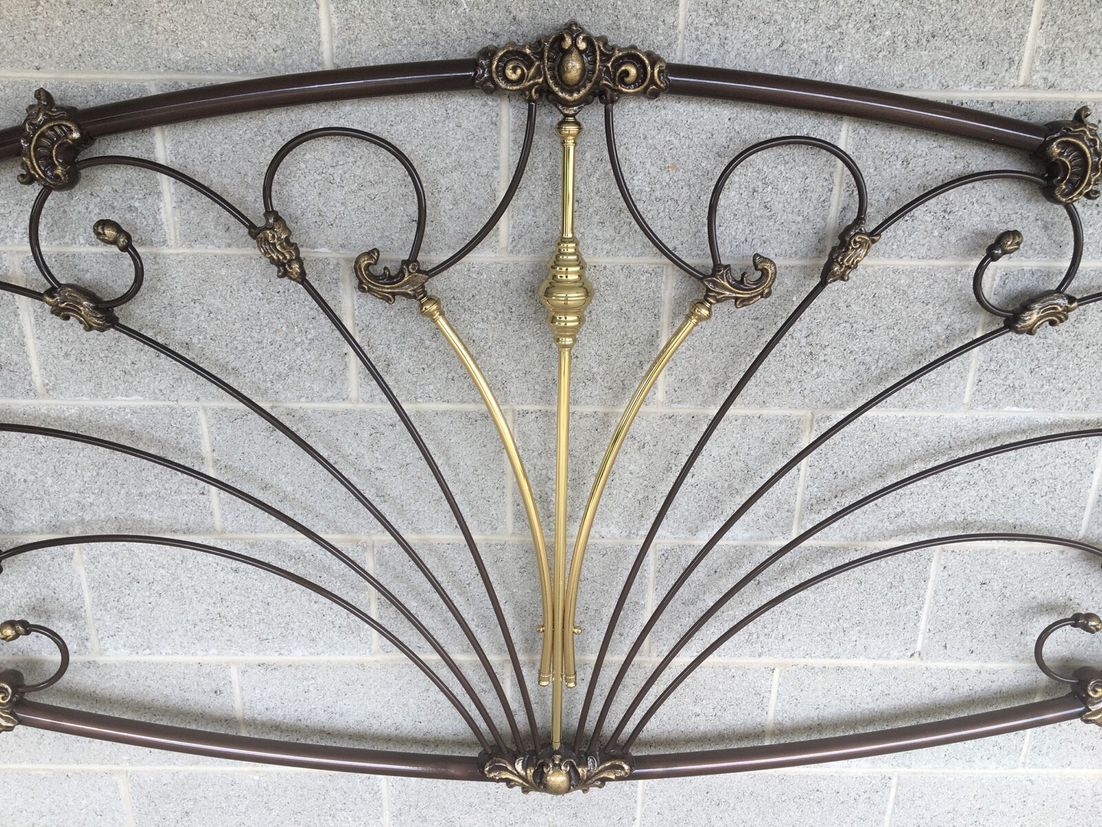 ELLIOT'S DESIGNS MAGNOLIA 64 BRONZE DUST FINISH KING SIZE IRON HEADBOARD |  eBay