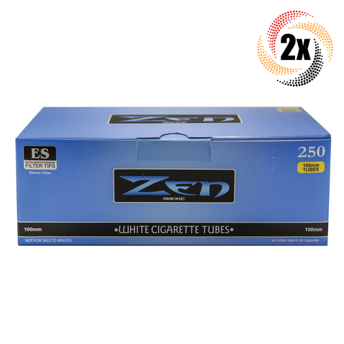 2x Boxes ZEN Cigarette Tubes Light 100MM ( 500 Tubes ) Cigarette Tube