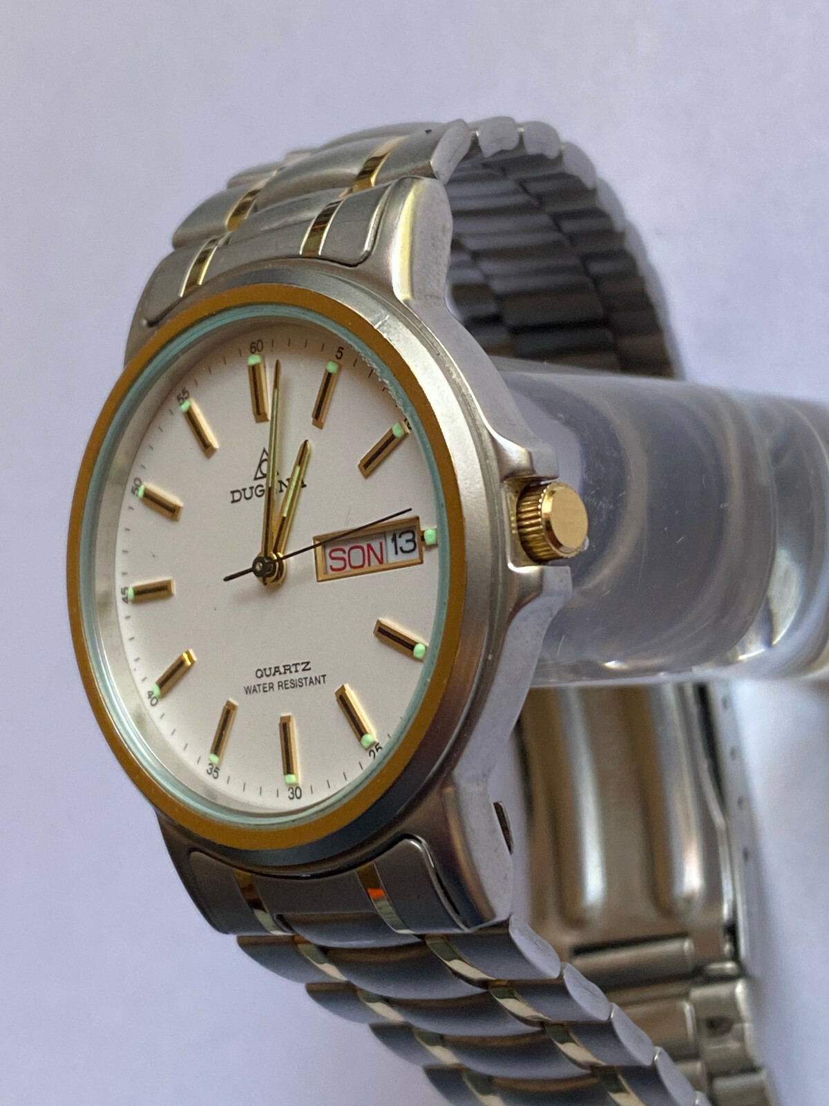 Dugena Quartz with Date Function Men's Battery Ne… - image 3