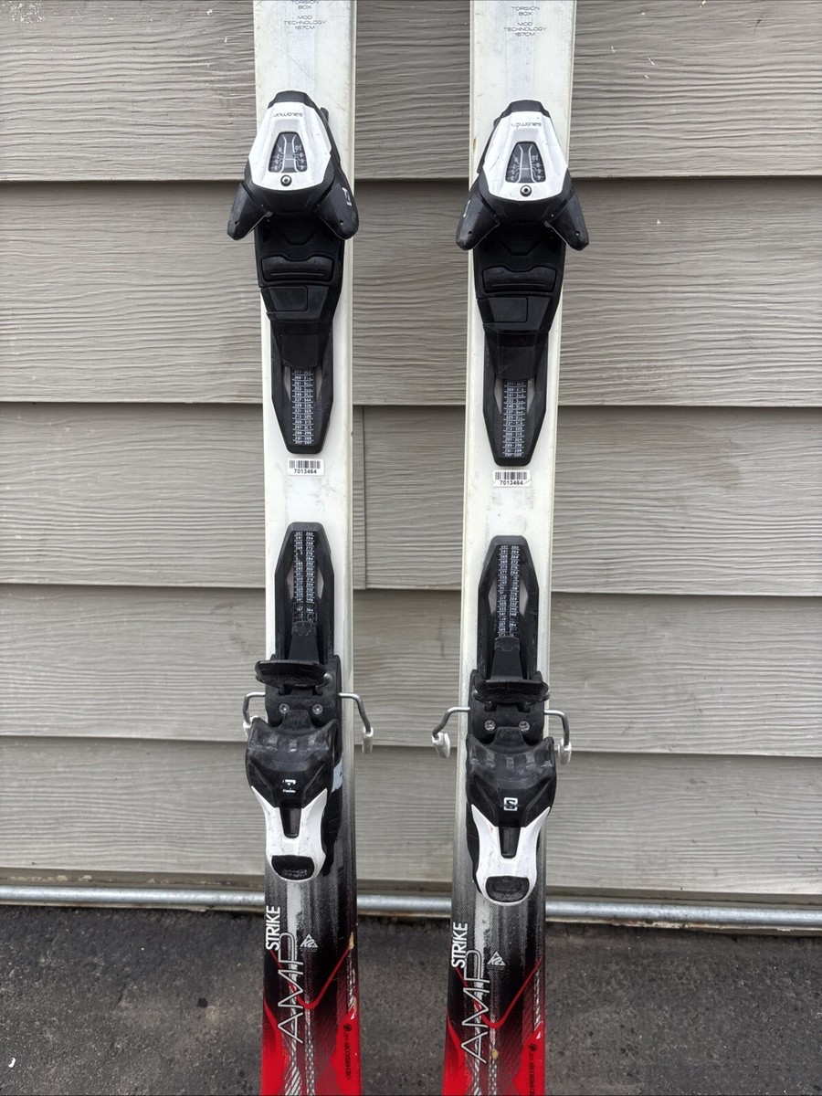 K2 Amp Strike Skis w/ Salomon Lithium 10 Bindings - GREAT