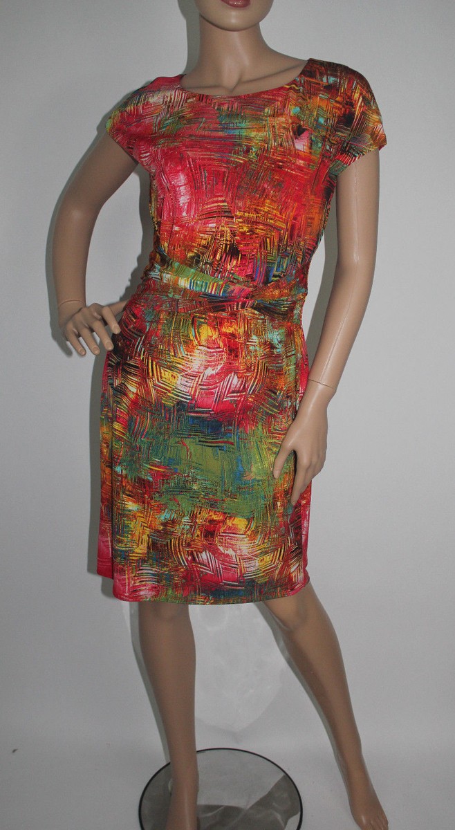 open lace back dress Ellen Tracy Short Sleeve T-Shirt Dress with Pockets Size Large –  theuntamedthread.com main image 1