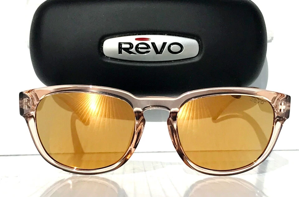 NUEVO Gafas de sol Revo ZINGER cristal arena polarizadas champán lente 1054 12 CH Foto 4 de 4
