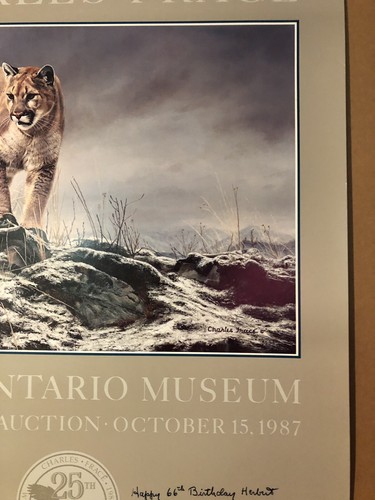 Póster Pin-up León Tigre Años 70 original vintage del Museo Real de Ontario - Imagen 9 de 12