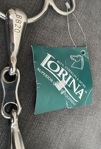 Lorina Continental 3 Ring French Link Snaffle- 5” BB20 New - Picture 2 of 9