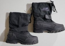 Arctic Cat Boots Boy's SZ 9 Winter Boots Thermal Lining Black Water Resistant