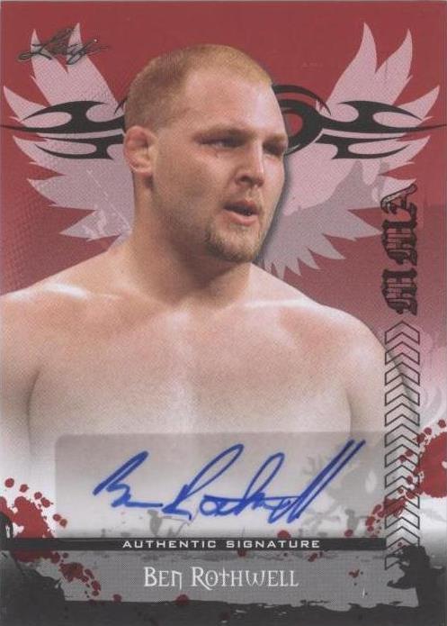 2010 Leaf MMA - Autographs Ben Rothwell #AU-BR1 (AU, RC) for sale ...