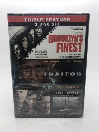 Brooklyn’s Finest / Traitor / Stone (DVD, 2010). Brand New Sealed!