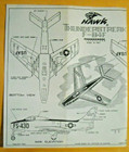 1958 Hawk Republic Thunderstreak F-84F w/stand NIB missing seat 1:72 FREE SHIP — photo 2