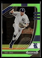 2020 PRIZM DRAFT LIME GREEN /75 TREI CRUZ RICE