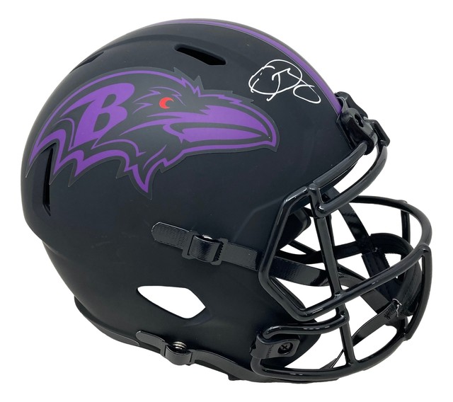 Odell Beckham Jr Signed Baltimore Ravens FS Eclipse Replica Speed Helmet 2 BAS FN10756 Odell Beckham Jr Signed Baltimore Ravens FS Eclipse Replica Speed Helmet 2 BAS FN10756