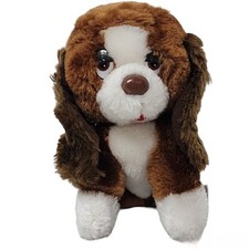 Vtg Russ Baxter Basset Hound Stuffed Animal Plush Toy Sad Eyes Brown Dog 5.5"