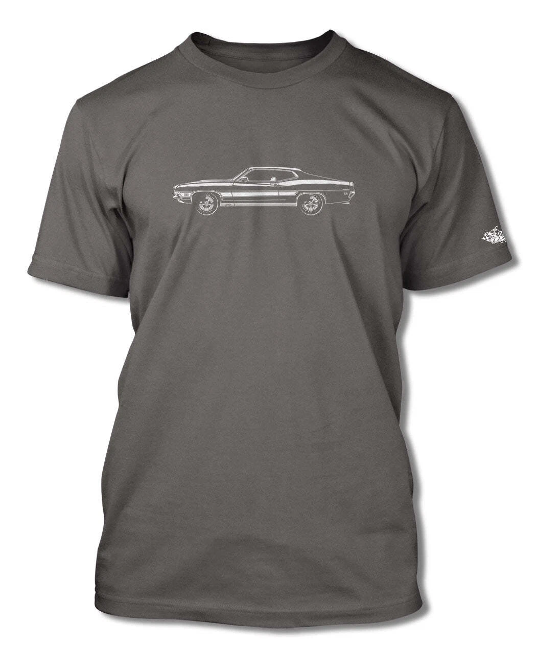 1971 Ford Torino GT Fastback Stripes T-Shirt - Men - American Cotton - 14 Colors