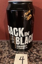 Back In Black Motorcycle Beer Can Collectible