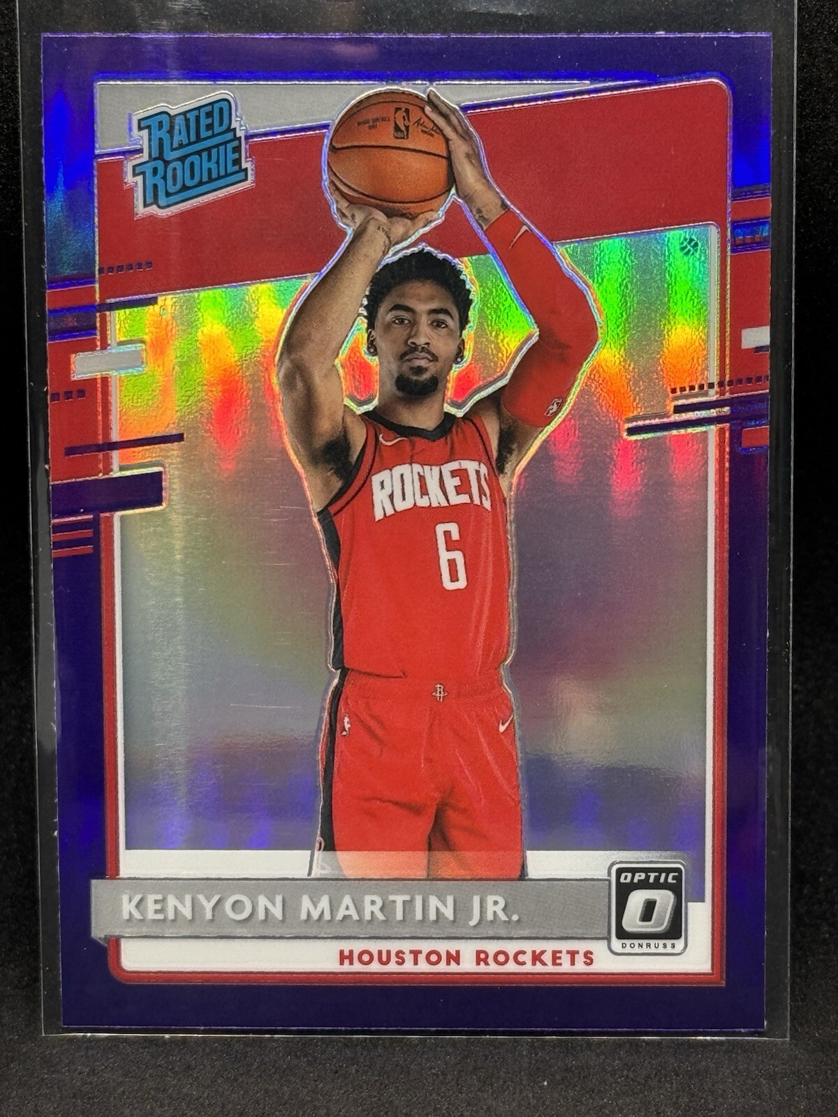 Kenyon Martin Jr 2020-21 Donruss Optic Rated Rookie (RC) #197 Purple Prizm
