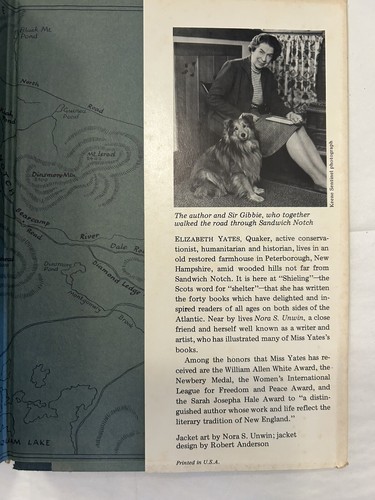 THE ROAD THROUGH SANDWICH NOTCH Elizabeth Yates 1st Edition 1973 HC mit DJ sehr guter Zustand - Bild 4 von 12