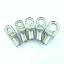 4 AWG Gauge Cable Lugs Ring Terminals Battery Wire Connectors Pure Copper Tinned