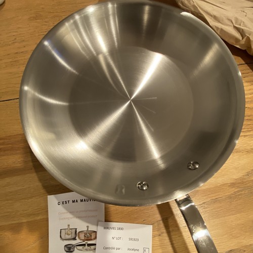 Mauviel 1830 M'360 10.5” Stainless Steel Frying Pan Skillet NEW - Picture 3 of 13