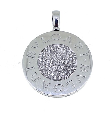 Extra Large BULGARI BVLGARI 2 Carats Diamond and Onyx Steel