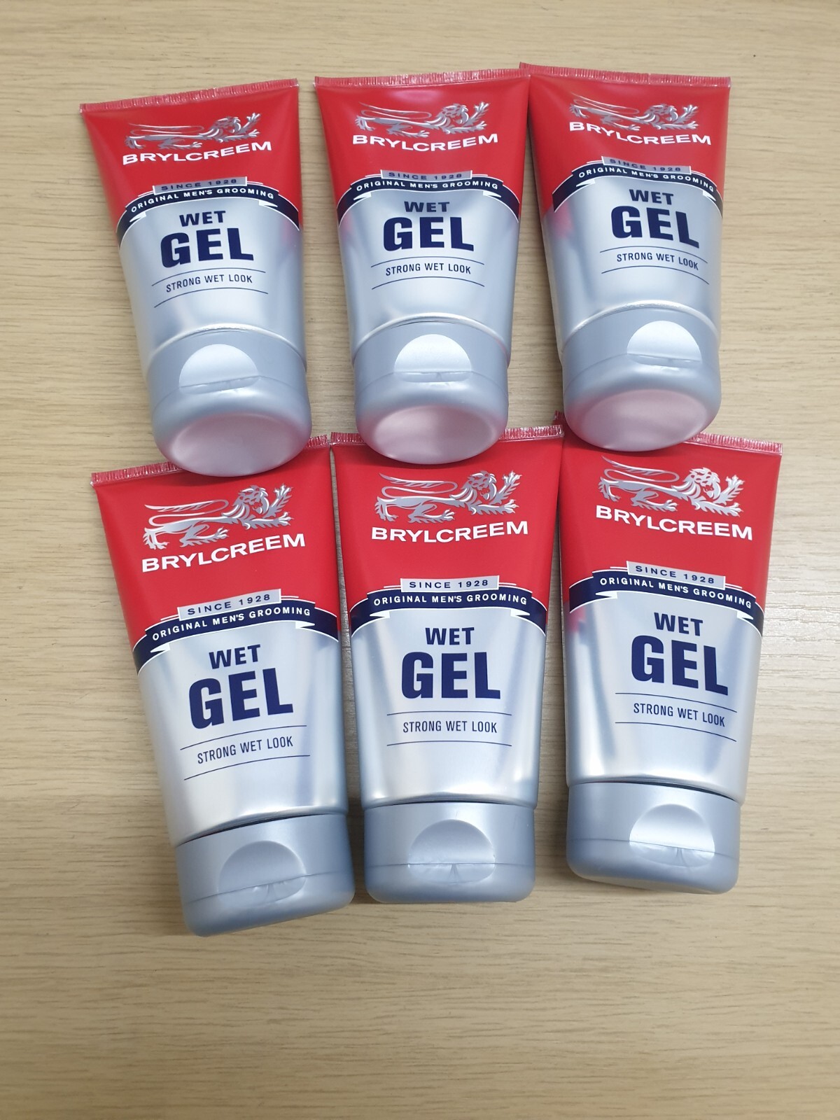 6 X Brylcreem Wet Gel 150ml - Strong Wet Look - JUST £21.49 FREE POST WOW!!!!